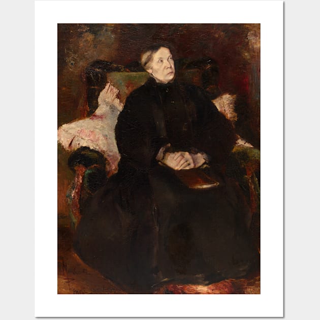 Portrait of a Lady by Adolphe Monticelli Wall Art by Classic Art Stall